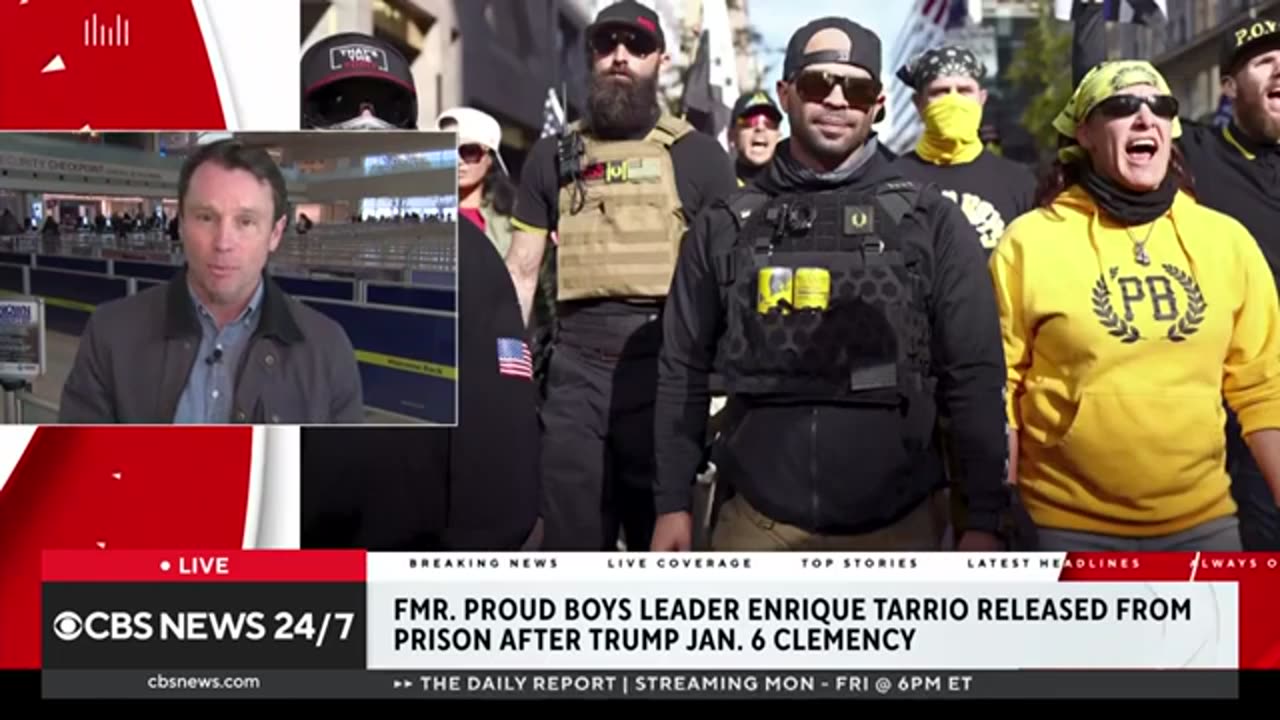 Former Proud Boys leader Enrique Tarrio released from prison