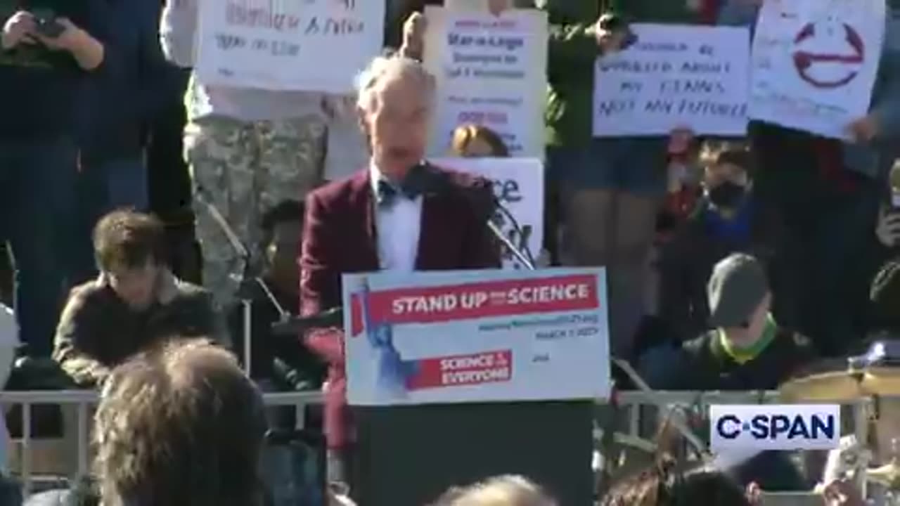WATCH: @BillNye the Science Guy speaks at "Stand Up for Science" rally.