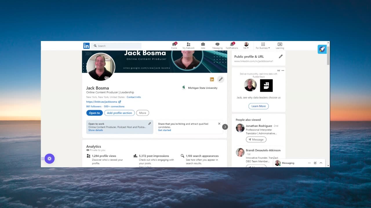 LinkedIn Profile: Mr. Jack Bosma 3