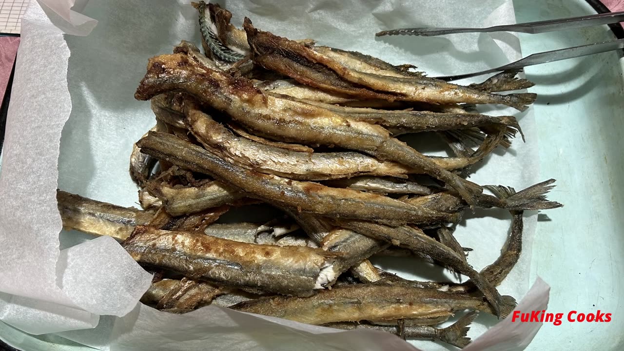 Fried Fresh Garfish