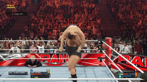 Andre The Giant VS AJ Hawk Raw S 1 E 58