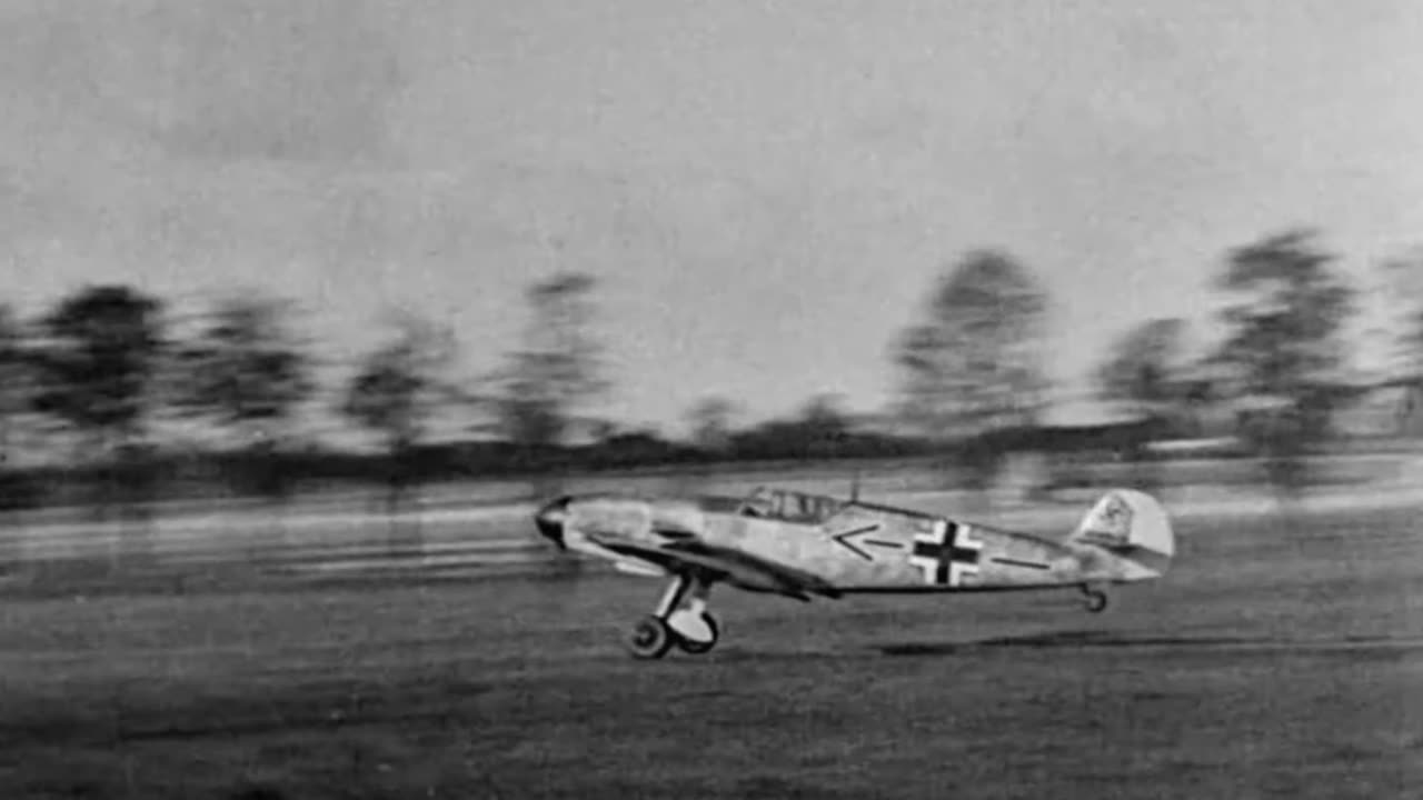 Bf 109 F fighters versus Spitfire Mk Vs over France in late 1941