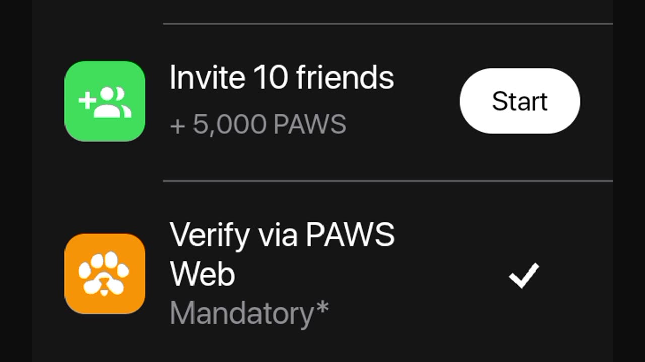 How to complete paws via verify