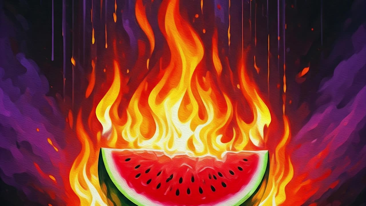 Watermelon On Fire