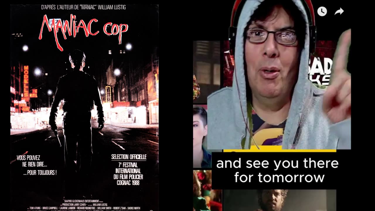 Vintage Monday Maniac Cop (1988) - Original Theatrical Trailer -REACTION/REACCION
