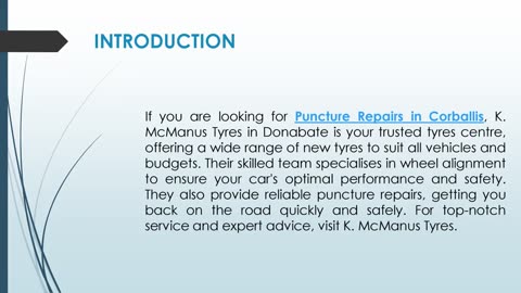 If you are looking for Puncture Repairs in Corballis