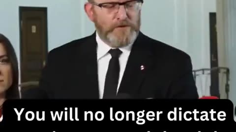 New Polish MEP Grzegorz Braun calling out International Jews saying they will NO LONGER rule over other nations