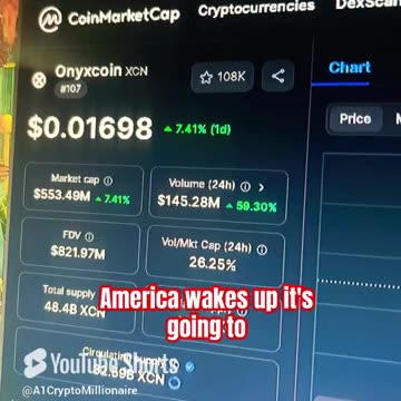 onyxcoin xcn crypto coin price prediction news today bull run #fyp