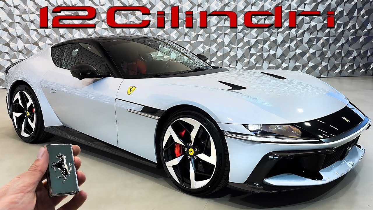 2025 FERRARI 12 CILINDRI V12 EXHAUST SOUND INTERIOR AND EXTERIOR