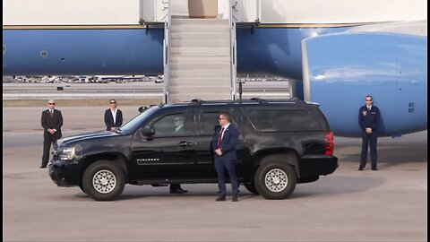 President Trump en route to inauguration