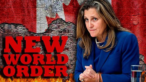 Chrystia Freeland - LOVES THE IDEA OF A NEW WORLD ORDER!!!