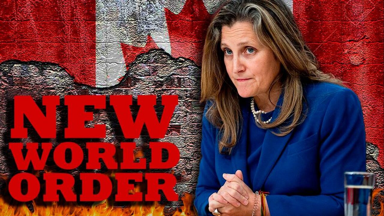 Chrystia Freeland - LOVES THE IDEA OF A NEW WORLD ORDER!!!