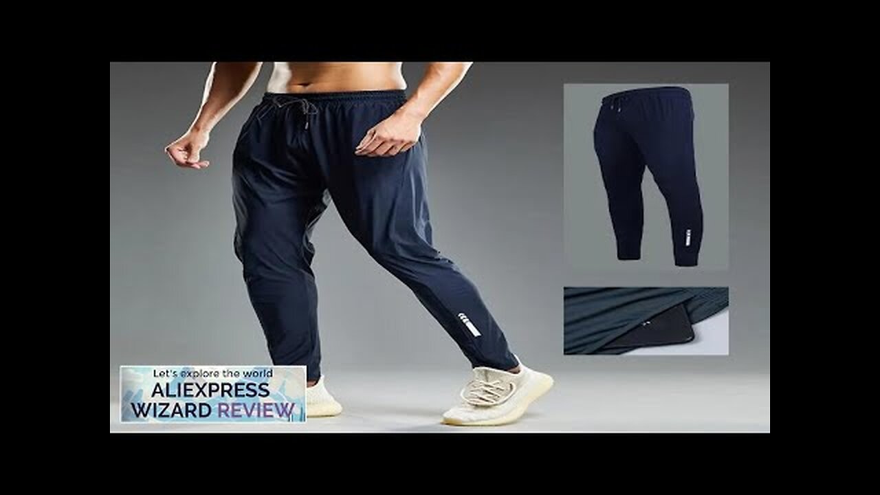 Summer Elastic Men Running Sport Pants Jogging Sweatpants Casual Outdoor Training Gym Review