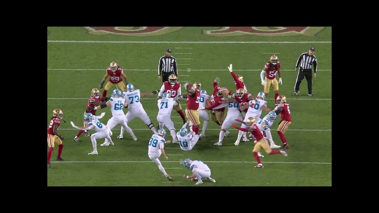 49ers BLOCK the Lions' extra point attempt in first quarter 🚫 | NFL on ESPN