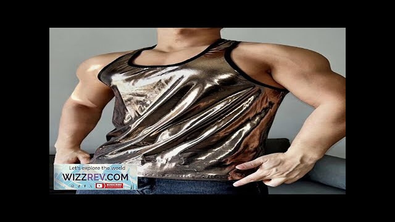 INCERUN Men Tank Top Thin Strap Sleeveless Tank Top Fashion Colorful Male Review