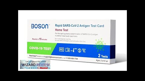 Boson Rapid SARS-CoV-2 Antigen Test Card FDA EUA Authorized OTC at-Home Self Review