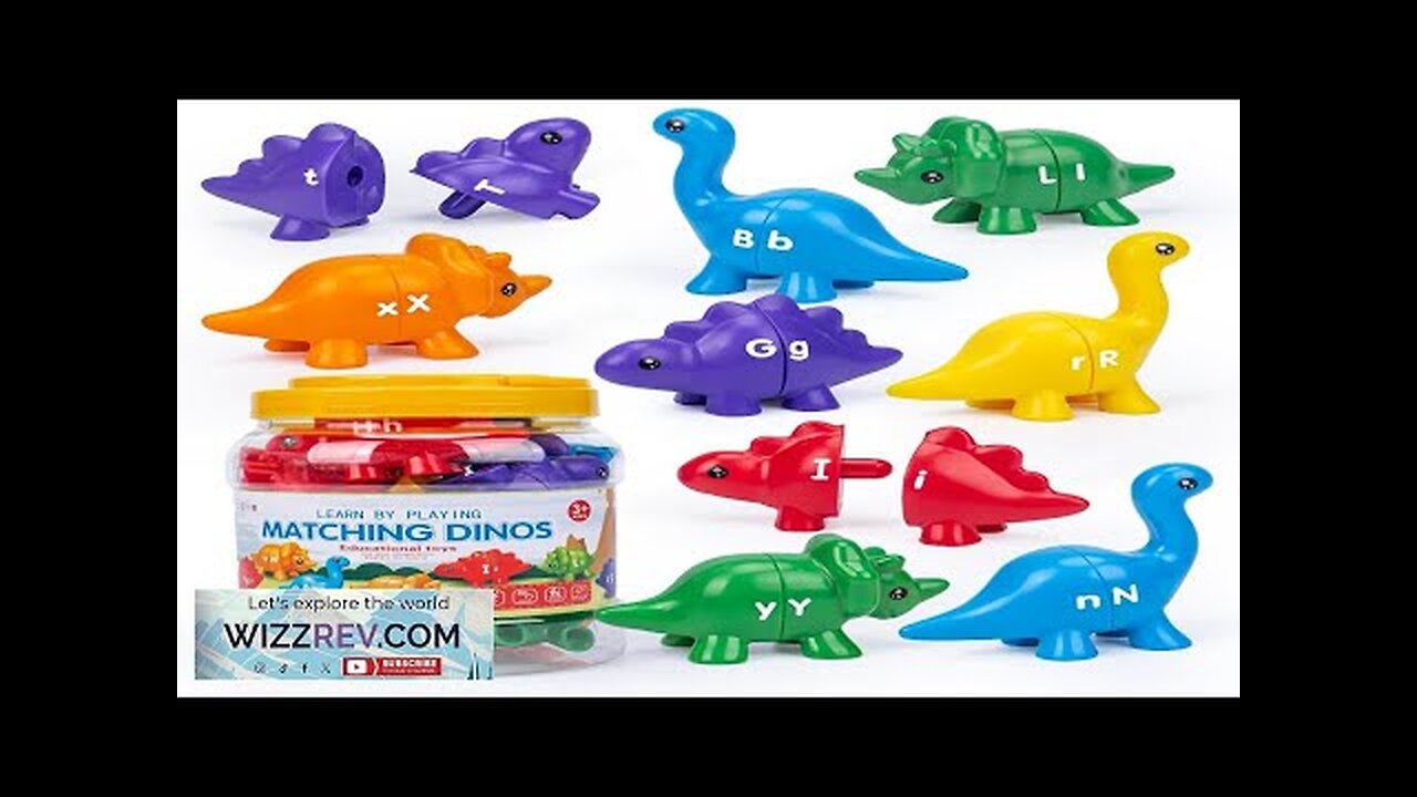 Matching Dinosaur Toy With storage bucket Montessori Toys for Kids Counting Learning Review