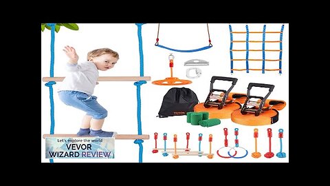 VEVOR Ninja Warrior Obstacle Course for Kids 2 x 56 ft Weatherproof Review