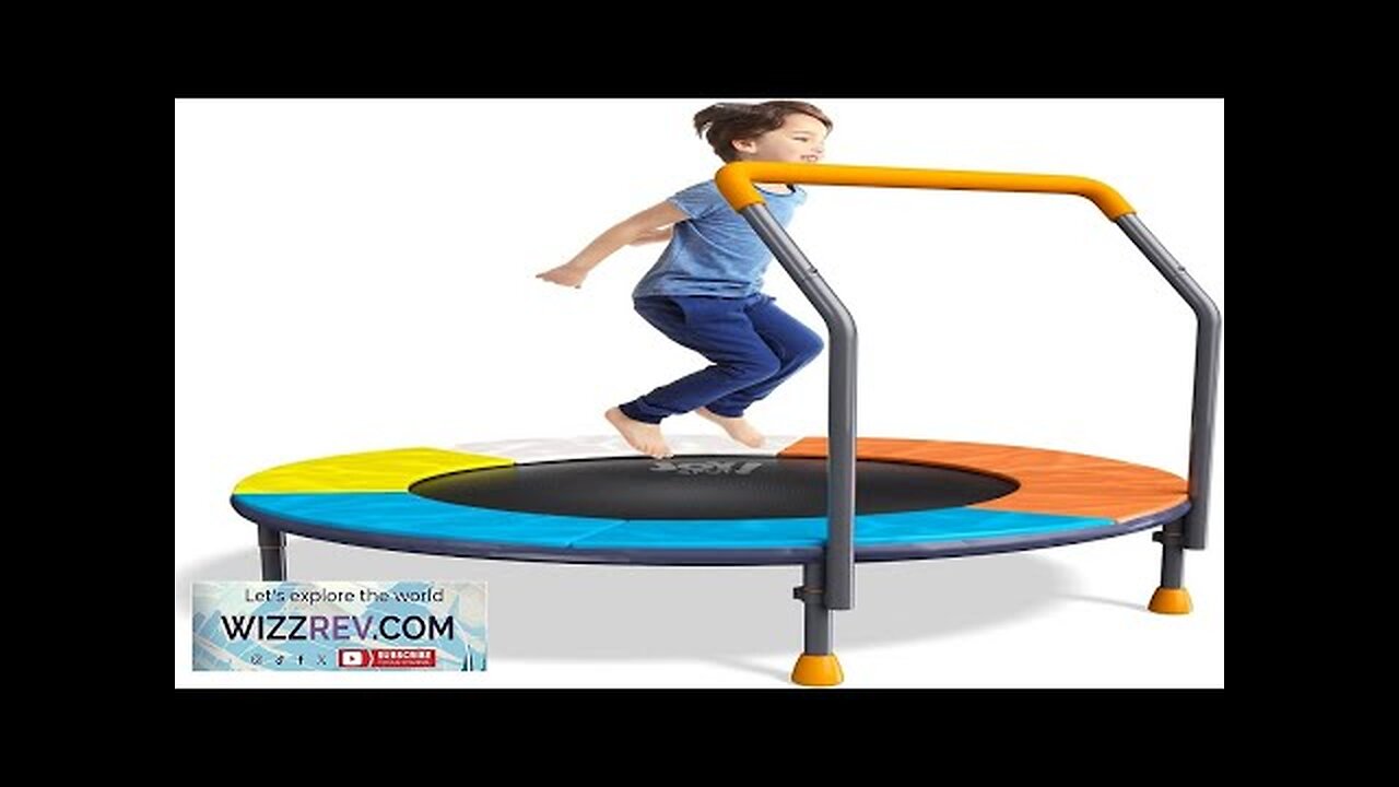 3FT Foldable Trampoline for Kids 36” Mini Small Trampoline with Handle Bar Review