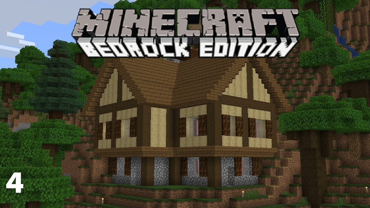 Building a Tudor Style House Pt.1 Minecraft Bedrock