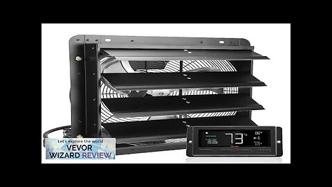 VEVOR Shutter Exhaust Fan 16'' with Temperature Humidity Controller EC-motor 2650 CFM Review