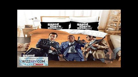 GTA 5 Michael Franklin Trevor Main Characters Bedding Set Review