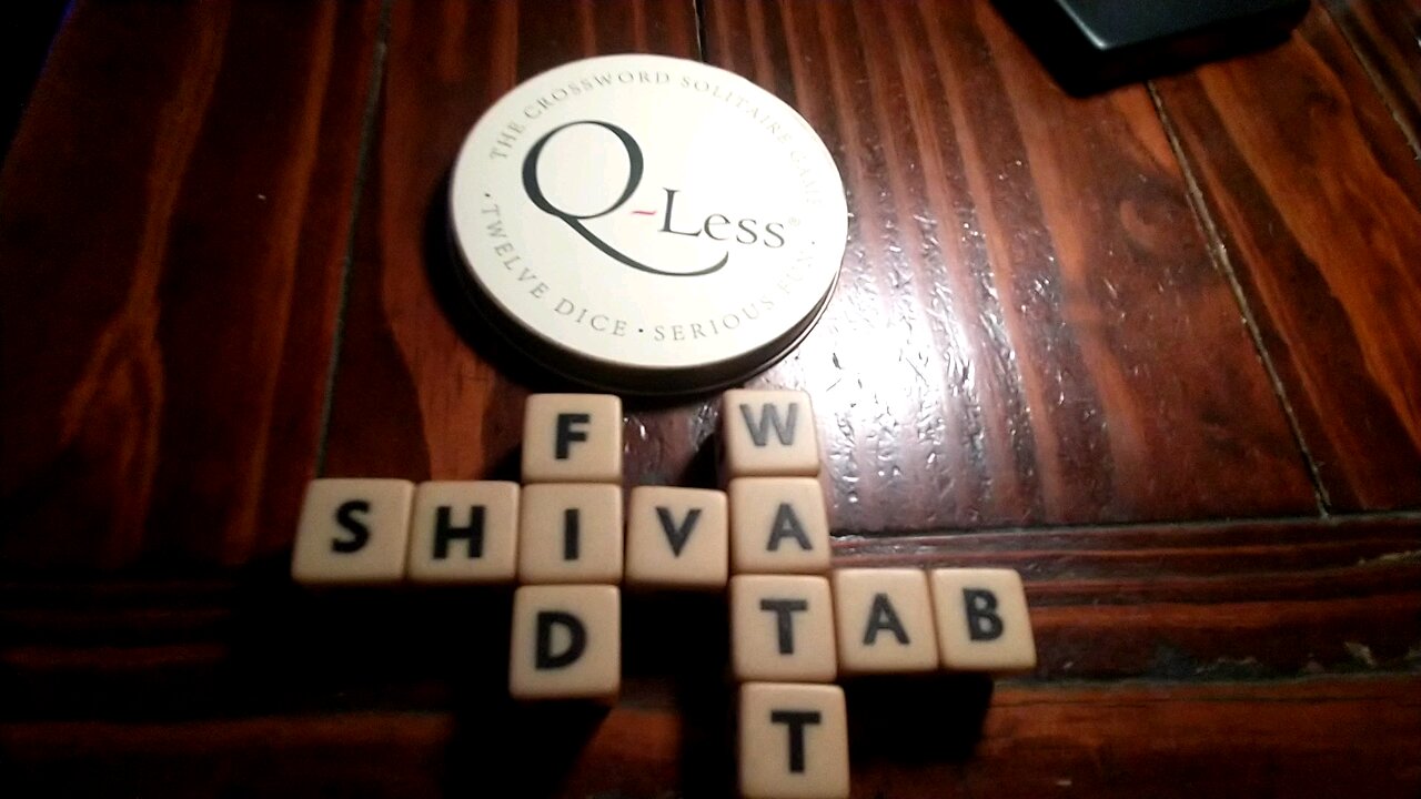 Q-Less Word Game Solved Fid