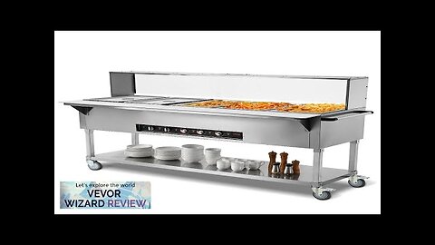 VEVOR 5-Pan Commercial Food Warmer 5 x 20.6QT Electric Steam Table 3750W Review