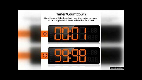 AGSIVO 13 Inch Digital Wall Clock Large LED Display with Remote Control Review