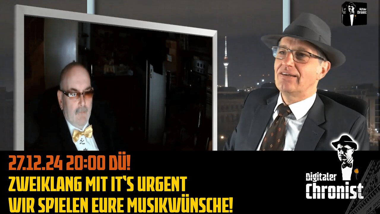 Aufzeichnung vom 27.12.24 Zweiklang mit it‘s urgent - Wir spielen Eure Musikwünsche!