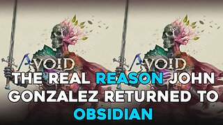 The Real reason John Gonzalez Returned to Obsidian