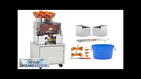 VEVOR Commercial Orange Juicer 120W Automatic Feeding Juice Extractor with Water Tap Review