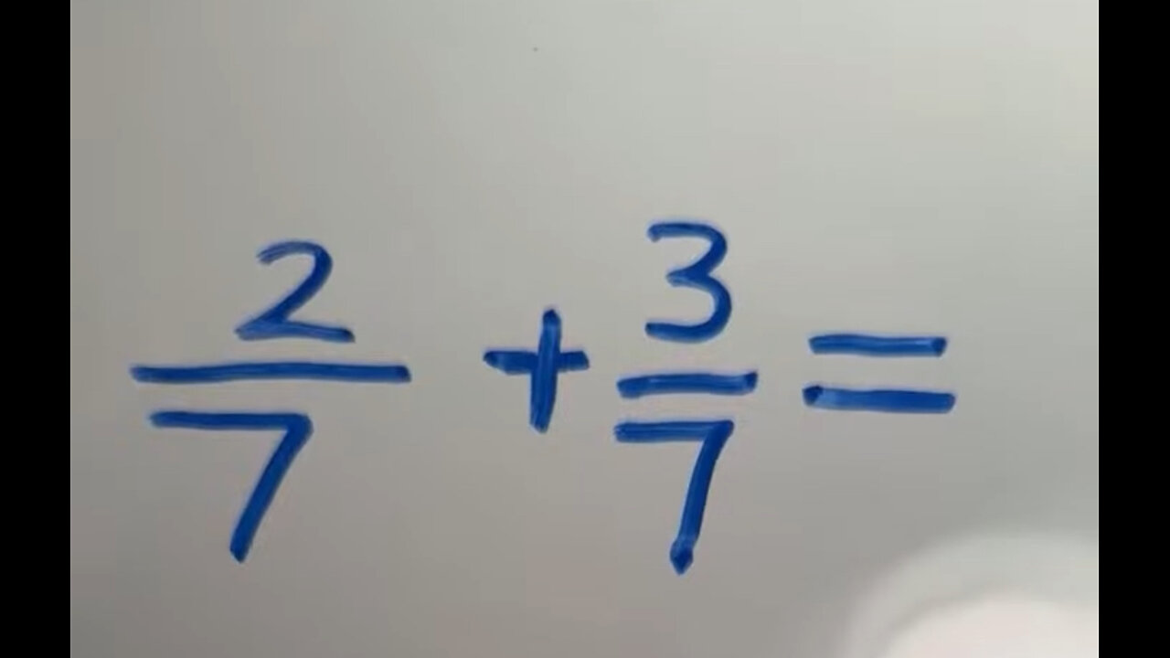 Adding Fractions with Like Denominators