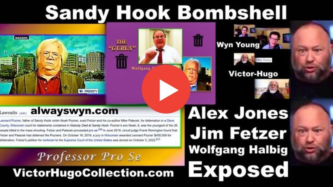 Alex Jones Jim Fetzer Sandy Hook Cases Crush Credibility Todd Callender Victor Hugo Affirm Wyn Young