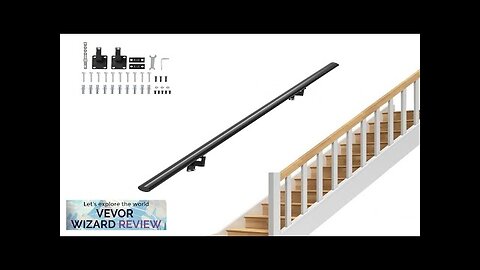 VEVOR Handrail Stair Railing 5 ft Wall Mount Handrails for Indoor Stairs Review