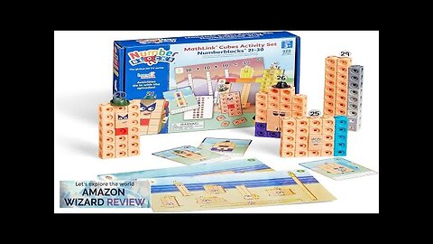 hand2mind MathLink Cubes Numberblocks 21-30 Activity Set 20 Preschool Learning Activities Review