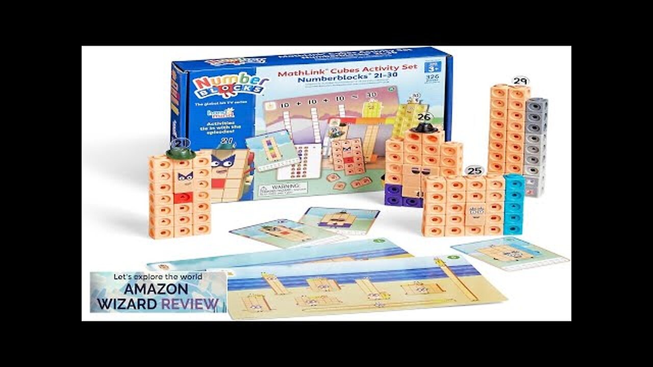hand2mind MathLink Cubes Numberblocks 21-30 Activity Set 20 Preschool ...