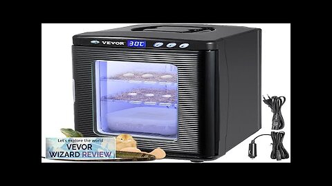 VEVOR Black Reptile Incubator 25L Scientific Lab Incubator Digital Incubator Cooling Review