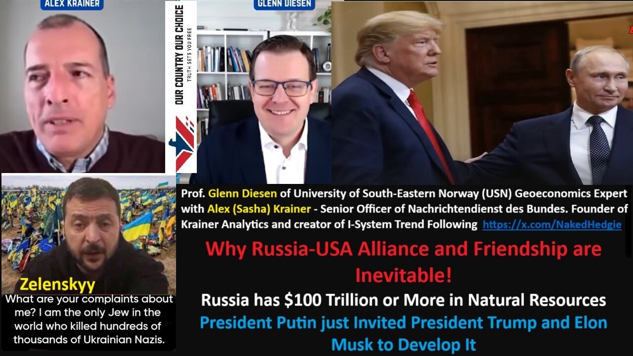 Prof. Diesen w/Krainer (NDB): Why Russia-USA Alliance and Friendship are Inevitable.