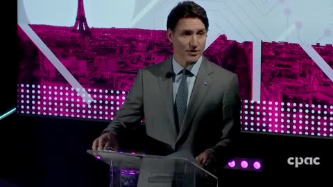 Trudeau: "We can not let AI pollute social media with empty slop and cunning disinformation."