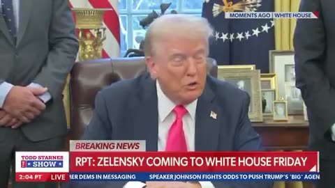 BREAKING: Reporter asks Trump what Ukraine will get for the minerals deal