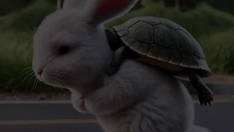 A little rabbit floating in the middle of a heavy rainstorm #RabbitRescue #CuteAnimals #AnimalRescue