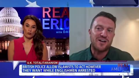 Tommy Robinson - just days before he was sentenced to 18 months.