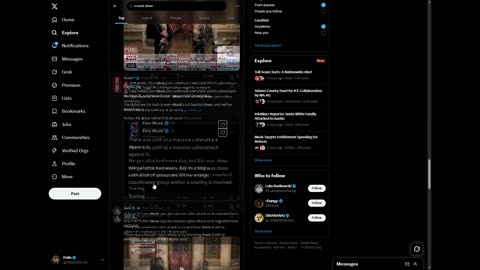 X is down and it's all Elon Fault....and Elon is a Nazi....and Elon sucks.