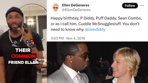 The creepy relationship between Ellen DeGeneres and Diddy is under fresh scrutiny