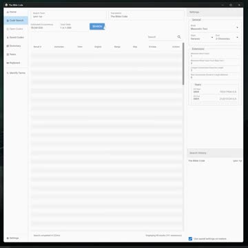 The Bible Code - Short Demo