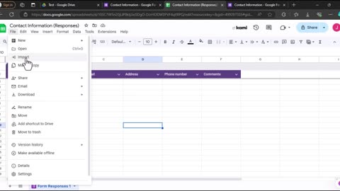 How to convert google sheets to google form