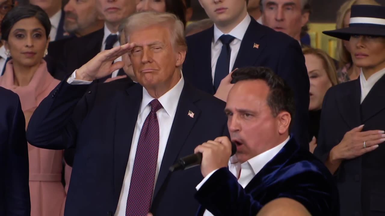 Christopher Macchio Sings The National Anthem At Donald Trump's Presidential Inauguration