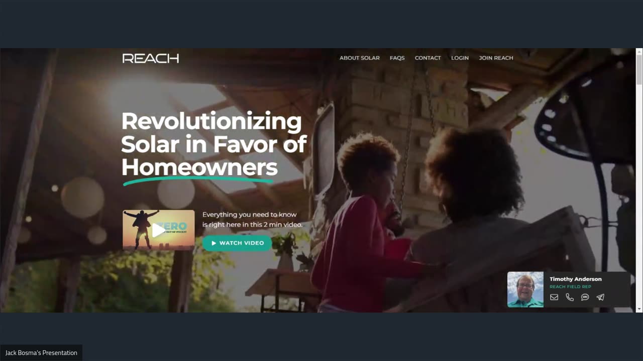 The REACH Solar Profile Discussion With Timothy Anderson 5