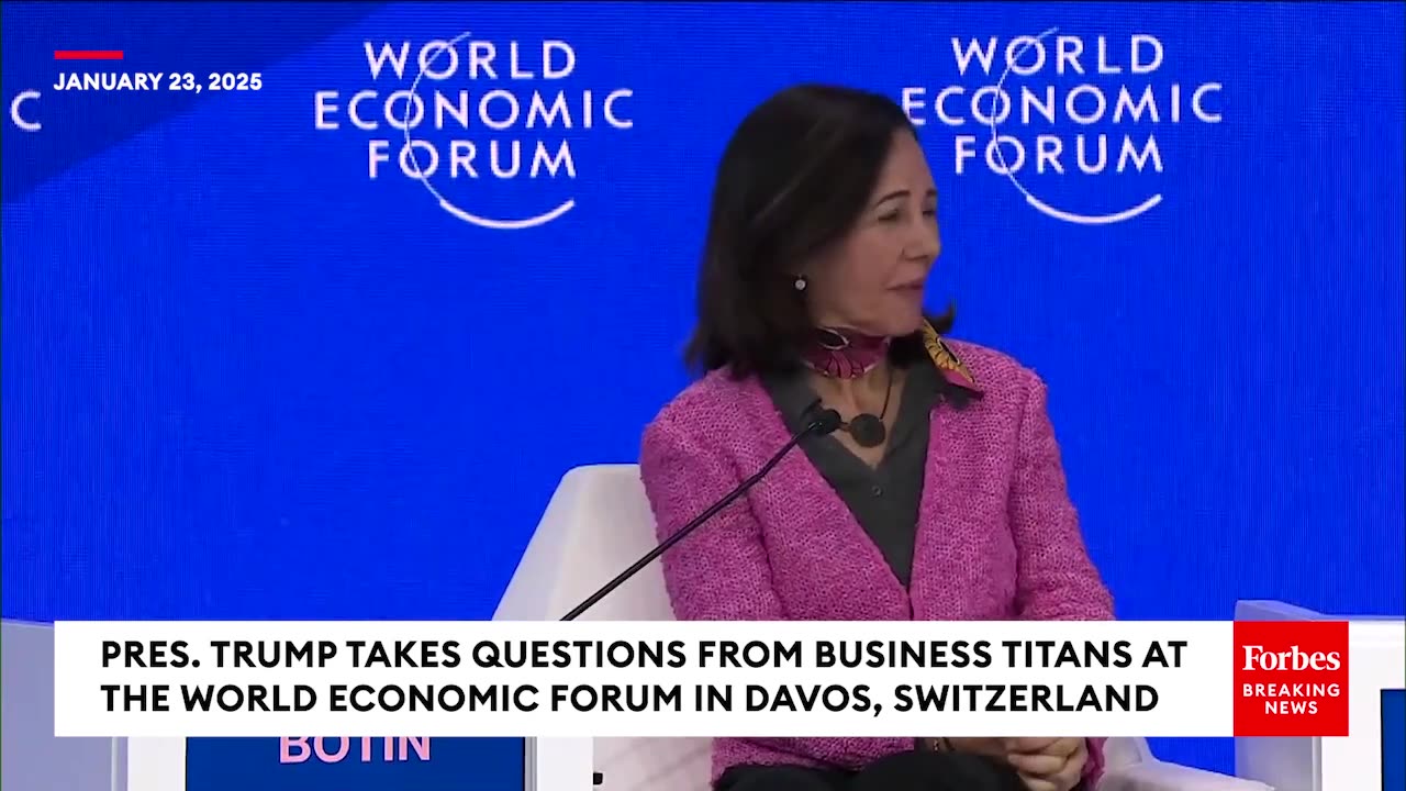 BREAKING: Trump Takes Question After Question From Business Titans At World Economic Forum In Davos